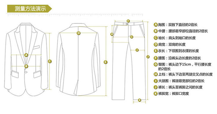 西裝量體演示